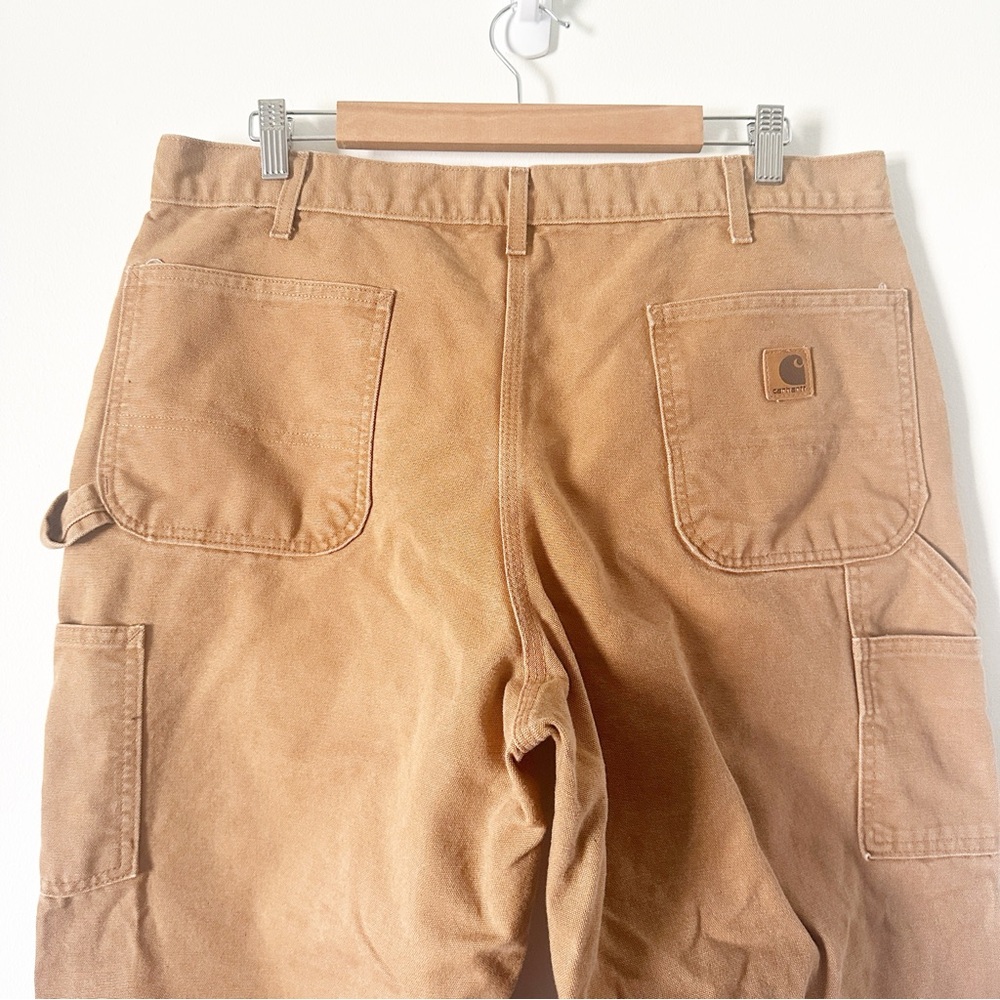 Carhartt Loose Fit Washed Duck Dungarees Utility Work Pant B11 Brown 38 x 30 - Picture 10 of 12